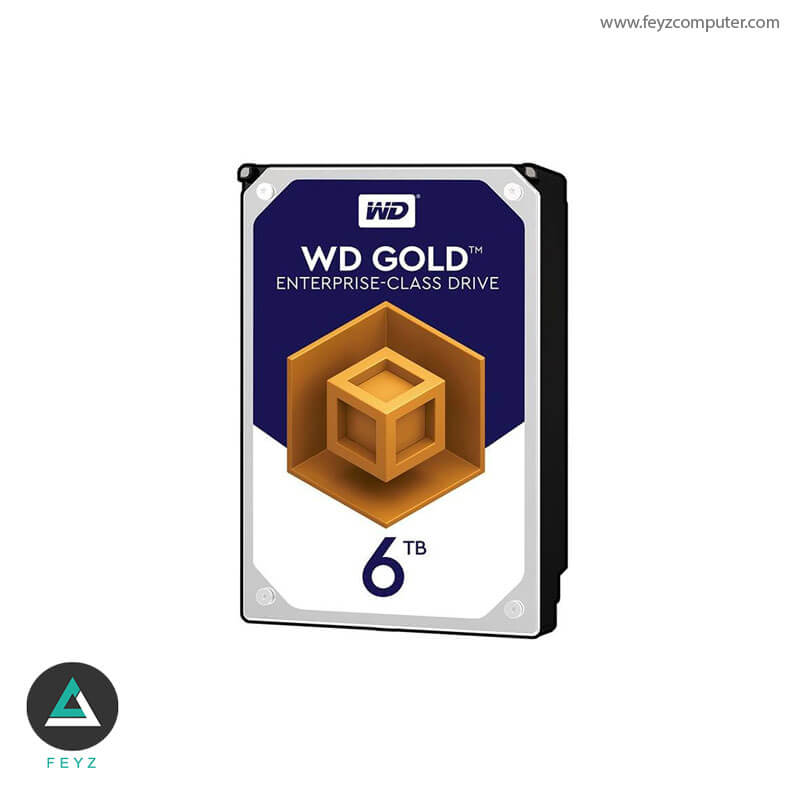 هارددیسک اینترنال وسترن دیجیتال مدل Gold WD6002FRYZ ظرفیت 6 ترابایت
